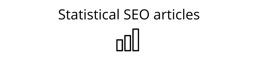 Statistical SEO articles